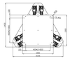 High-Speed 6 Axis Motion Platform 100kg Payload 1000mm/s for Simulation